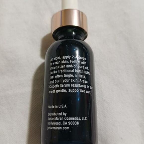 Josie Maran Argan Smooth Skin Resufacing Serum Retexturizes and plumps .85oz NIB - Picture 6 of 7